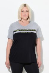 Damskie Koszulka funkcyjna antybakteryjna okrągły dekolt rękaw 1/2. Czarne t-shirty damskie Ulla Popken, plus size, bez wzorów, z dżerseju, bez kołnierzyka. Za 199.99 zł.