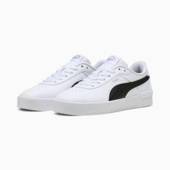 Puma Buty Jola 39841310. Białe obuwie sportowe damskie Puma, bez wzorów, z gumy, tenisowe. Za 195.57 zł.