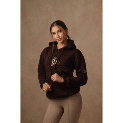 Bluza JD ATTACK Mila. Brązowe bluzy sportowe damskie JD ATTACK, bez wzorów, bez kaptura, do jazdy konnej. Za 239.00 zł.