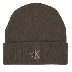 Czapka Calvin Klein. Brązowe czapki i kapelusze męskie Calvin Klein, na zimę, bez wzorów. Za 189.99 zł.