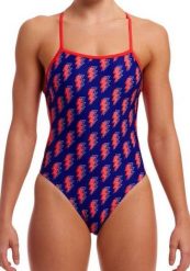 Strój kąpielowy Funkita Flash - Twisted. Niebieskie kostiumy jednoczęściowe damskie FUNKITA, s, bez wzorów, z elastanu, wakacyjne, do pływania. Za 199.00 zł.