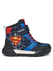 Geox Śniegowce J Trekkyup B Abx J56MBC 054FU C0735 M Granatowy. Niebieskie buty zimowe chłopięce Geox, bez wzorów, ze skóry, bez zapięcia. Za 269.99 zł.