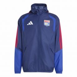Kurtka All Weather OL Tiro 26. Niebieskie kurtki męskie Adidas, s, bez wzorów, z materiału, na fitness i siłownię. Za 423.00 zł.
