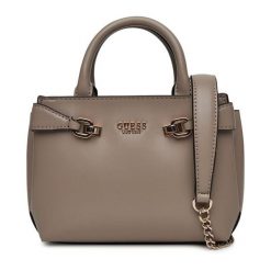 Torebka Guess. Brązowe torebki do ręki damskie Guess, z aplikacjami, klasyczne, bez dodatków. Za 329.99 zł.