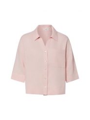 Opus Lniana bluzka - Flippa Kobiety len różowy, 40. Czerwone bluzki damskie Opus, bez wzorów, ze lnu, eleganckie, bez kołnierzyka, bez ramiączek. Za 399.95 zł.