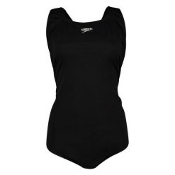 Damski Jednoczęściowy Strój Kąpielowy Medalist Endurance+ Plus. Czarne kostiumy jednoczęściowe damskie Speedo, bez wzorów, sportowe, do pływania. Za 186.99 zł.