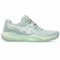 Damskie buty do tenisa Asics Gel-Challenger 15 Clay. Zielone obuwie sportowe damskie Asics, bez wzorów, tenisowe. W wyprzedaży za 408.50 zł.