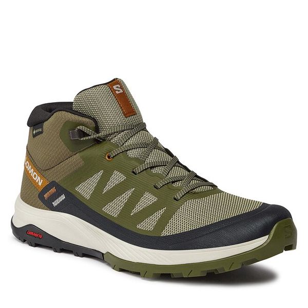 Trekkingi Salomon. Brązowe trekkingi męskie Salomon, trekkingowe, gore-tex. Za 623.99 zł.