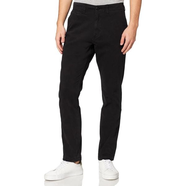 Spodnie męskie Superdry Officers Slim Chino chinosy slim czarne. Czarne eleganckie spodnie męskie Superdry., m, bez wzorów, z bawełny. Za 203.55 zł.