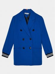 Tommy Hilfiger Płaszcz przejściowy Knitted Blazer KG0KG07796 Niebieski Regular Fit. Niebieskie kurtki i płaszcze dla dziewczynek Tommy Hilfiger, bez wzorów, z syntetyku, bez kaptura. Za 489.99 zł.