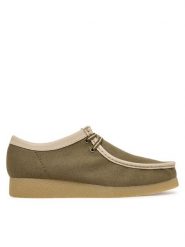 Clarks Półbuty Wallabee EVO 26186172 Zielony. Zielone półbuty na co dzień męskie Clarks, ze skóry, bez zapięcia. Za 429.99 zł.
