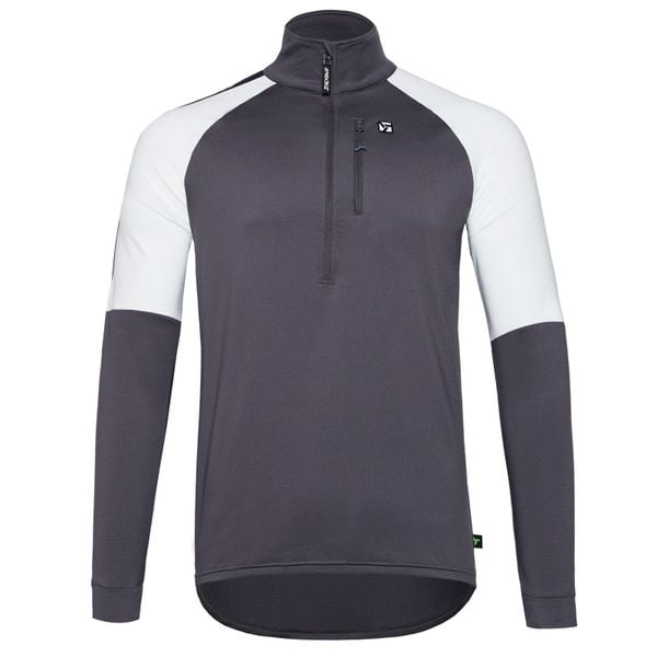 Bluza do narciarstwa biegowego z półgolfem męska Silvini Marone MJ1900. Szare bluzy męskie Silvini, m, bez wzorów, bez kaptura. Za 325.00 zł.