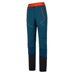 Spodnie narciarskie dla kobiet La Sportiva Kyril. Niebieskie spodnie materiałowe damskie La Sportiva, l, bez wzorów, z elastanu. Za 776.55 zł.