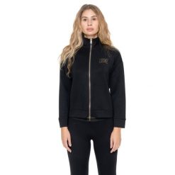 Bluza zimowa Leone 1947 Gold Studs Damen ze Stehkragen und Reißverschluss. Czarne bluzy damskie LEONE 1947 APPAREL, na zimę, bez wzorów, z lycry, bez kaptura. W wyprzedaży za 191.56 zł.