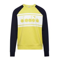 Bluza męska DIADORA SWEATSHIRT CREW SPECTRA. Żółte bluzy męskie Diadora, m, bez wzorów, bez kaptura. Za 99.99 zł.