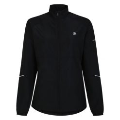 Kurtka Wiatrówka Damska Resilient III Windshell Jacket. Czarne kurtki sportowe damskie Dare 2b, xs, bez wzorów, bez kaptura, trekkingowe. Za 76.99 zł.