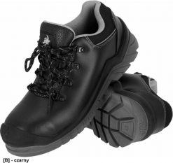 Męskie półbuty bezpieczne gładka skóra bawola kompozytowy podnosek wkładka podeszwa antypoślizgowa olejoodporna antyelektrostatyczna BCBOLD-P S1 PL SR. Półbuty na co dzień męskie Reis, ze skóry, bez zapięcia. Za 188.51 zł.