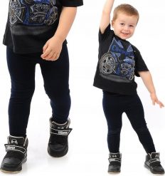 Getry chłopięce Długie legginsy Spodnie Granatowe 104. Spodnie sportowe dla chłopców LAEMI, bez wzorów, sportowe, długie. Za 24.99 zł.