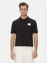 Richmond X Polo UMP25170PO Czarny Regular Fit. Czarne koszulki polo męskie Richmond X, l, bez wzorów, z bawełny, bez ramiączek. Za 229.99 zł.