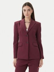 HUGO Marynarka Asmalla-1 50533901 Bordowy Slim Fit. Czerwone żakiety damskie Hugo, bez wzorów, z syntetyku. Za 548.99 zł.