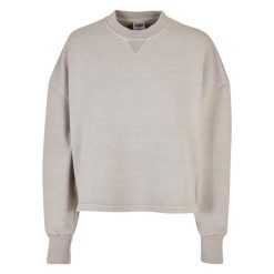Damski gruby frotte crew neck jumper Urban Classics GT. Szare swetry damskie Urban Classics, na zimę, bez wzorów, eleganckie, bez kołnierzyka, bez ramiączek, bez kaptura. Za 267.50 zł.