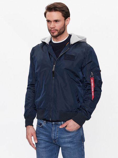 Alpha Industries Kurtka bomber MA-1 196108 Granatowy Regular Fit. Niebieskie kurtki męskie Alpha Industries, m, bez wzorów, z syntetyku, bez kaptura. Za 517.99 zł.