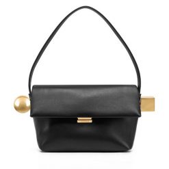 Torebka JACQUEMUS. Czarne torebki do ręki damskie JACQUEMUS, bez wzorów, klasyczne, bez dodatków. Za 4,699.00 zł.