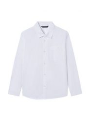 Mayoral Koszula 6174 Biały Regular Fit. Białe koszule dla chłopców Mayoral, bez wzorów, z bawełny, bez kołnierzyka, bez ramiączek. Za 139.99 zł.