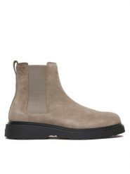 Calvin Klein Sztyblety Combat Ess Chelsea Boot Su YM0YM01372 Beżowy. Brązowe botki męskie Calvin Klein, bez wzorów, ze skóry, bez zapięcia. Za 589.99 zł.