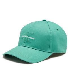 Czapka z daszkiem Calvin Klein. Zielone czapki i kapelusze męskie Calvin Klein, bez wzorów. Za 99.99 zł.