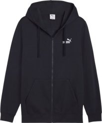 Puma Bluza męska Puma ESS No.1 Logo Full-Zip Hoodie FL granatowa 682658 16 L. Bluzy męskie Puma, l, bez wzorów, bez kaptura. Za 253.57 zł.