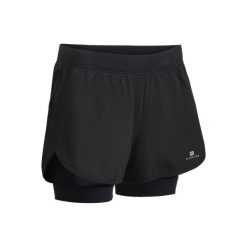 Spodenki fitness kardio 900. Czarne szorty sportowe damskie DOMYOS. Za 64.99 zł.