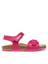 Geox Sandały J Adriel Girl J028MC 000BC C8321 S Różowy. Czerwone sandały dziewczęce Geox, ze skóry, bez zapięcia. Za 209.99 zł.