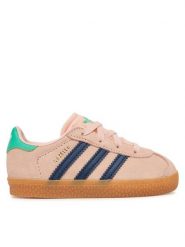 Adidas Sneakersy Gazelle Comfort Closure Elastic Laces KI4035 Różowy. Czerwone buty sportowe dziewczęce Adidas, bez wzorów, ze skóry, bez zapięcia. Za 259.99 zł.