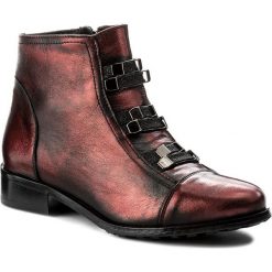 Botki EKSBUT - 67-4716-F95-1G Bordo/Czarny. Czerwone botki damskie Eksbut, z materiału, bez obcasa, na obcasie. W wyprzedaży za 259.00 zł.