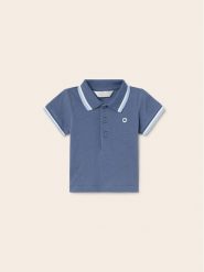 Mayoral Polo 190 Niebieski. Niebieskie t-shirty dla chłopców Mayoral, bez wzorów, z bawełny, bez ramiączek. Za 49.99 zł.