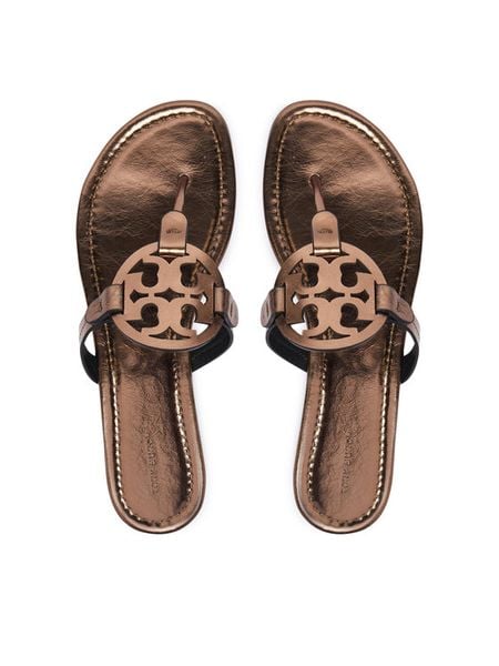 Tory Burch Japonki 183517 Brązowy. Brązowe klapki damskie Tory Burch, bez wzorów, bez obcasa. Za 1,139.00 zł.