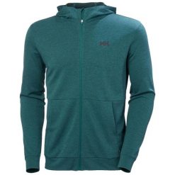 Bluza z kapturem i zamkiem błyskawicznym Helly Hansen HH Lifa Tech Lite. Zielone bluzy męskie Helly Hansen, m, bez wzorów, z kapturem. Za 429.50 zł.