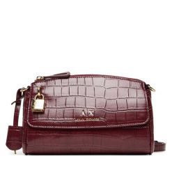 Torebka Armani Exchange. Czerwone torebki do ręki damskie Armani Exchange, bez wzorów, bez dodatków. Za 629.99 zł.
