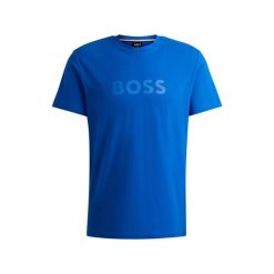 T-shirt męski BOSS RN Medium Blue niebieski (50503276-423). Niebieskie t-shirty męskie Boss, m, bez wzorów, sportowe, bez kołnierzyka. Za 139.00 zł.