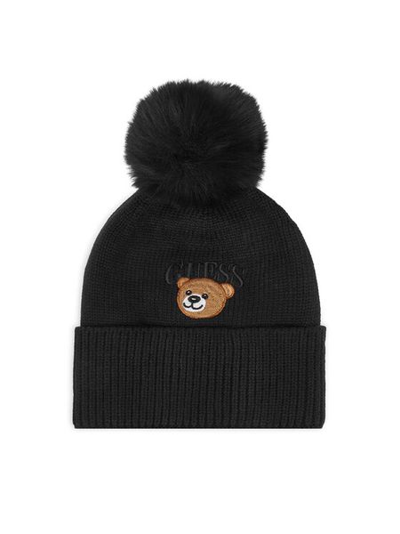 Guess Czapka H6BZ15 Z1943 Granatowy. Niebieskie rękawiczki dziecięce Guess, z aplikacjami. Za 114.99 zł.