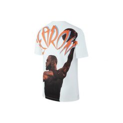 Koszulka męska nike lebron james dri-fit tee white. Białe koszulki sportowe męskie Nike, m, bez wzorów, bez kołnierzyka, bez ramiączek, do biegania, dri-fit (nike). Za 139.00 zł.