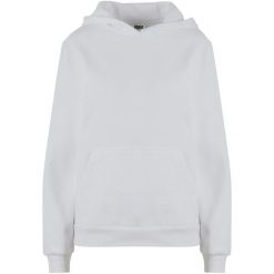 Bluza damska z kapturem Urban Classics Organic Loose Brushed. Białe bluzy damskie Urban Classics, bez wzorów, z kapturem. Za 206.00 zł.