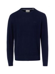 Gant Swetry z domieszką wełny Mężczyźni Bawełna niebieski, XXL. Niebieskie swetry przez głowę męskie GANT, m, bez wzorów, z bawełny, bez kołnierzyka. Za 749.95 zł.