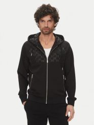 KARL LAGERFELD Bluza 705022 552901 Czarny Regular Fit. Czarne bluzy męskie KARL LAGERFELD, m, bez wzorów, z syntetyku, bez kaptura. Za 629.99 zł.