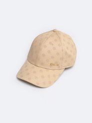 Czapka damska z daszkiem z monogramem beżowa Luisa 801. Brązowe czapki i kapelusze damskie Big Star, bez wzorów, z materiału, eleganckie. W wyprzedaży za 79.99 zł.