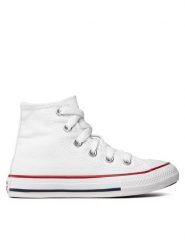 Converse Trampki Chuck Taylor All Star Hi 3J253 Biały. Białe trampki i tenisówki dziewczęce Converse, bez wzorów, z materiału, bez zapięcia. Za 169.99 zł.