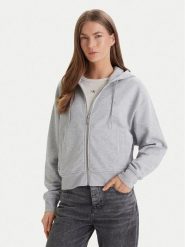Calvin Klein Jeans Bluza Monogram LV047F208G Szary Relaxed Fit. Szare bluzy damskie Calvin Klein Jeans, xs, bez wzorów, z bawełny, bez kaptura. Za 449.99 zł.