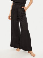Calvin Klein Spodnie piżamowe 000QS7304E Czarny Relaxed Fit. Czarne piżamy damskie Calvin Klein, m, bez wzorów, z syntetyku, bez ramiączek. Za 219.99 zł.