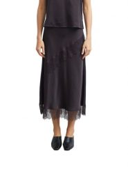 Comma Satynowa spódnica Kobiety brązowy, 44. Brązowe spódnice damskie comma, bez wzorów, z satyny, eleganckie. Za 449.95 zł.